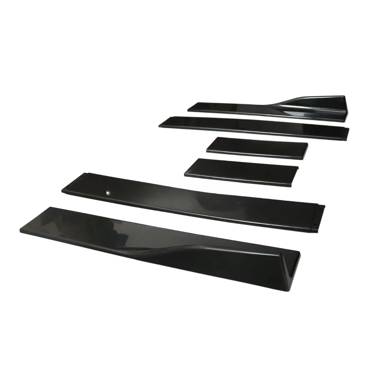 Minigonne Laterali Per VW Per Golf 7 7.5 Per MK7/7.5 Per R Per GTI Per Line 2013-2019 Auto Lato Inferiore Splitter Diffusore Aletta Ala Laterale Gonna Laterale Per Auto(Gloss Black 1.9M)