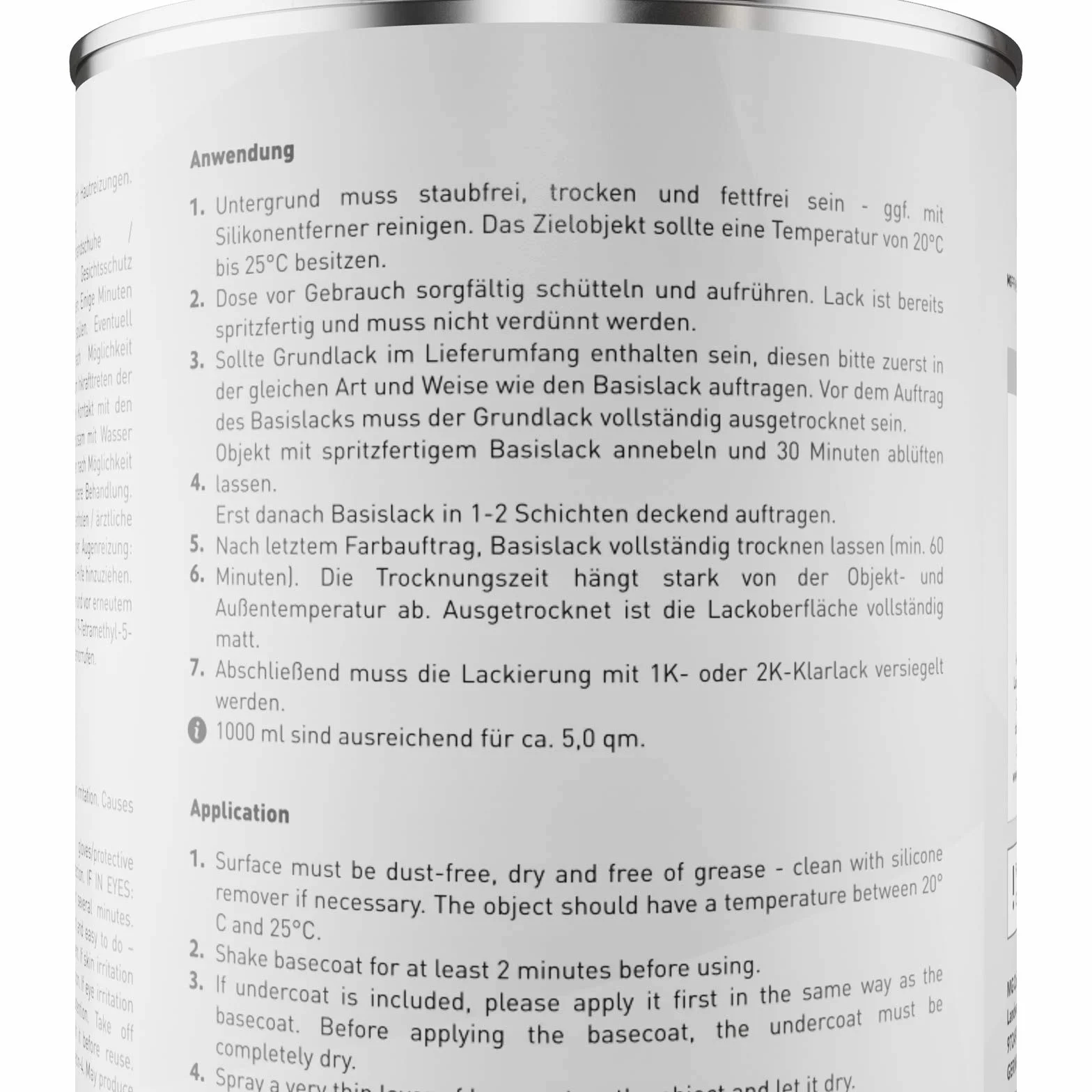 MG PRIME Vernice per auto Kit barattolo pronto all’uso per Fiat 278/B / 278 Sunrise Pearl/Celestian Blue Pearl Vernice di fondo + vernice di base 2,0 litri 2000ml