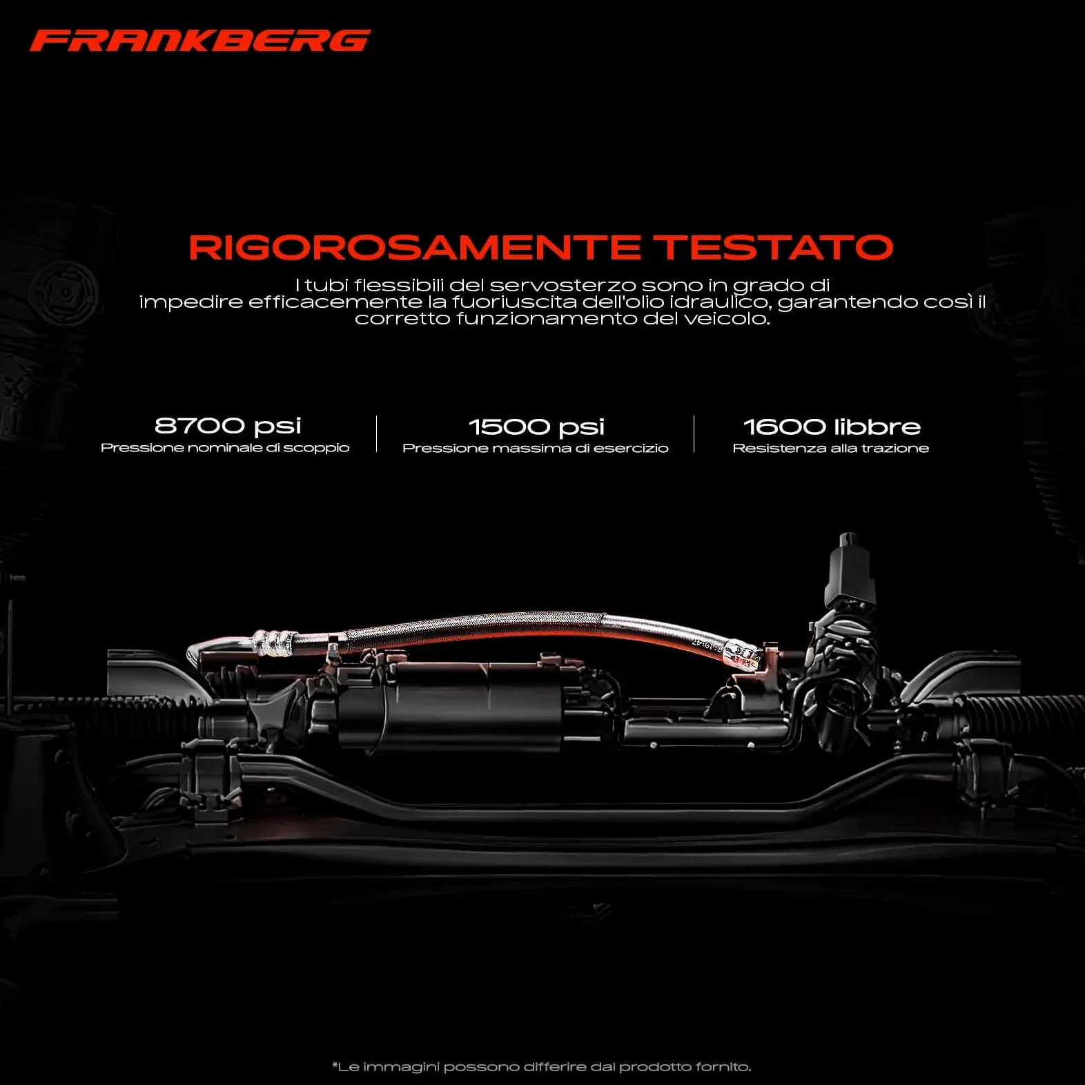 Frankberg Servosterzo Tubo flessibile Compatibile con Tourneo Connect Transit Connect P65 P70 P80 Replace# 1438120,3405528