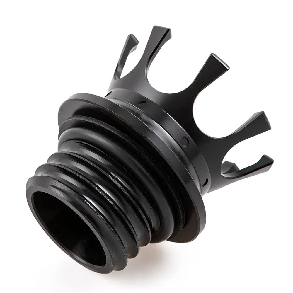 Tappo serbatoio carburante moto CNC Crown Tappi olio per Sportster XL1200 883 48 Softail Dyna FXD FLST Road King 1996-2021 Nero