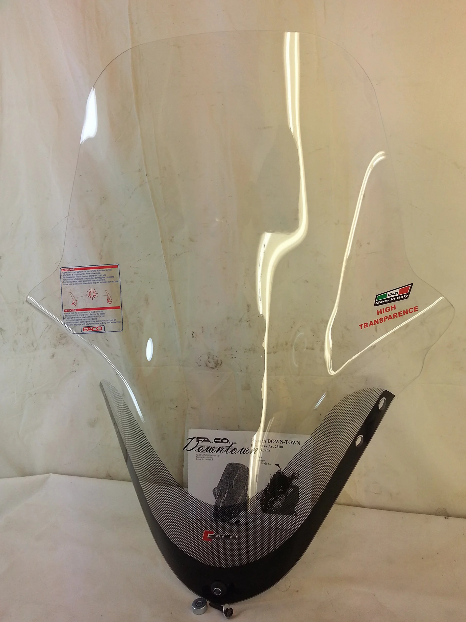 PARABREZZA KYMCO DOWN-TOWN ART.23101 (SUPER DINK) lastra 4 mm