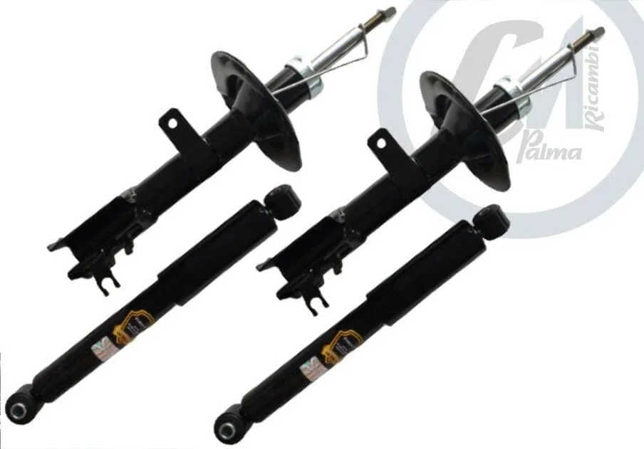 KIT 4 AMMORTIZZATORI ANT+POST + SUPPORTI + TAMPONI PER PANDA 169 4x4 Nat. Power