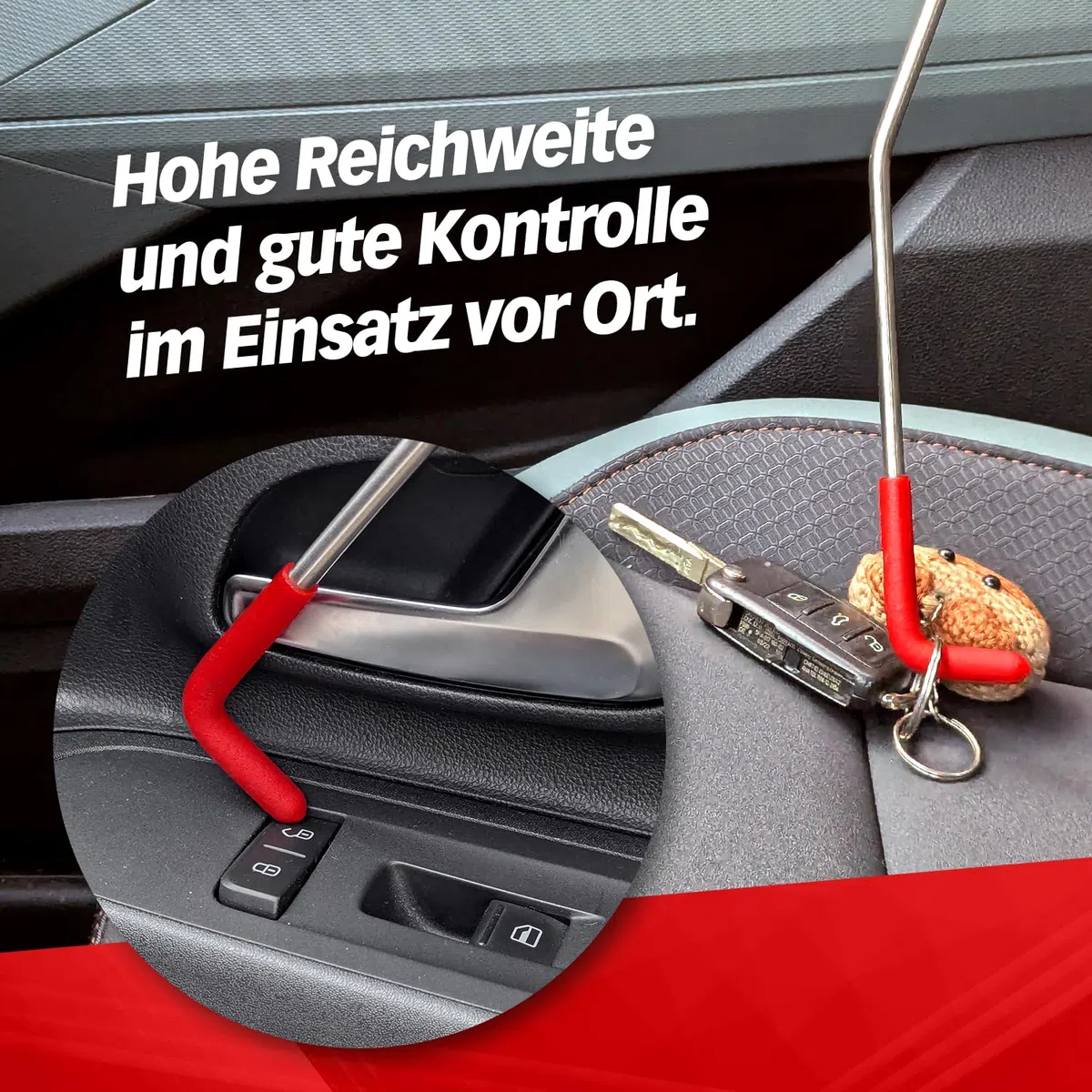 Multipick Kit di Apertura Auto – Strumento di Leva & Set Attrezzi Professionale – Attrezzi Smontaggio Garnitura & Attrezzi Auto per Apertura Veicolo – Kit Sblocco Auto