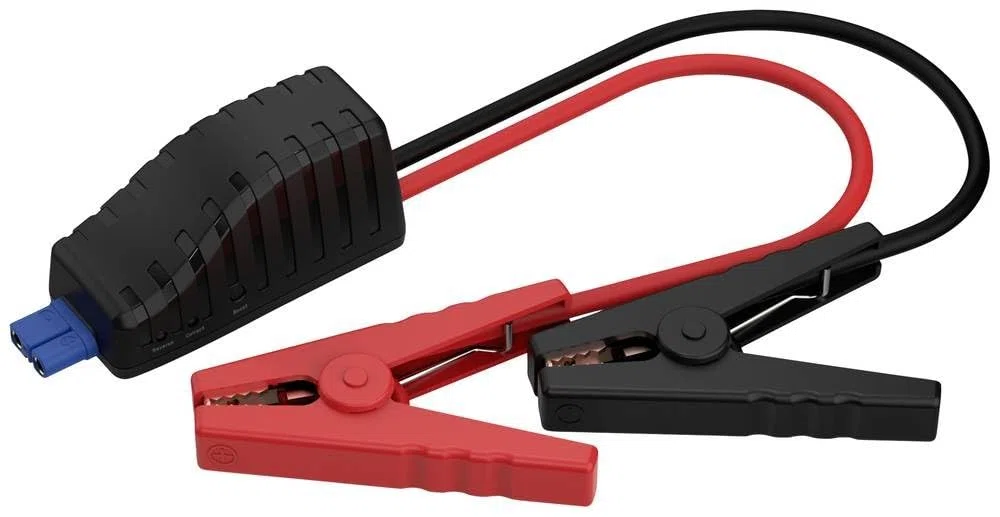 Adattatore di avviamento per ANSMANN Powerstation, cavo ponticello per autovetture, compatibile con 12 V/batterie auto scaricate in modalità boost/elettronica di sicurezza integrata