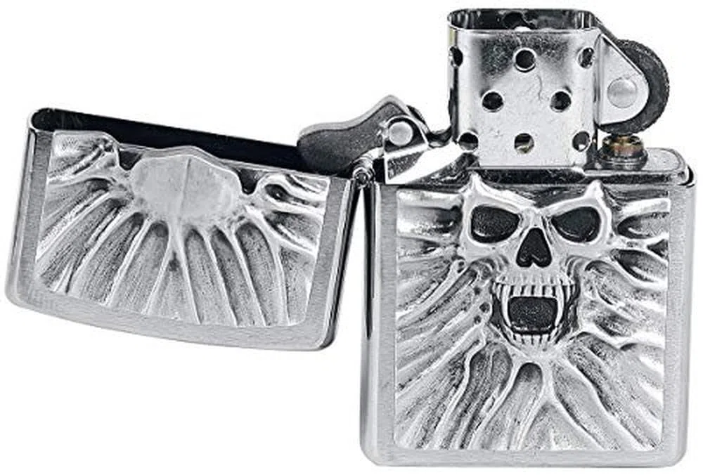 Zippo 1300003 Accendino con Logo Zippo, Argento, Standard