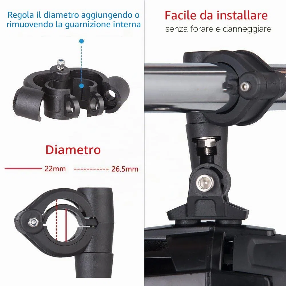 SUPAREE Faretti LED Moto Supplementari, Fari Antinebbia Moto faro Moto LED Anteriore per moto Universale-40W 6000LM 6000K (2 pezzi)