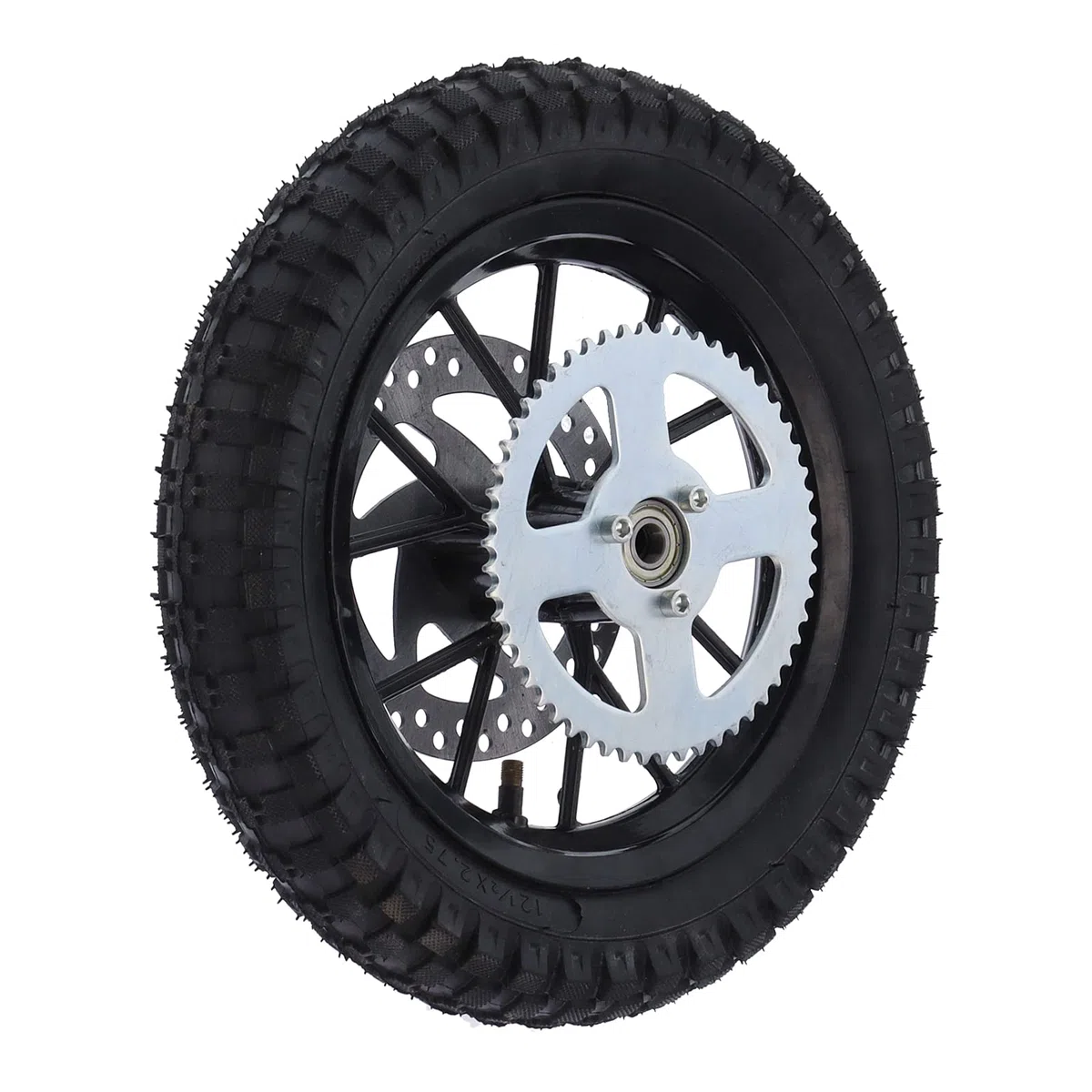 Ruota Posteriore Aramox, 12,5 X 2,75 Pollici di Gomma Anti-scivolo in Metallo per Ruota Posteriore di Ricambio per Coolster 2 Tempi Mini Dirt Bike QG-50