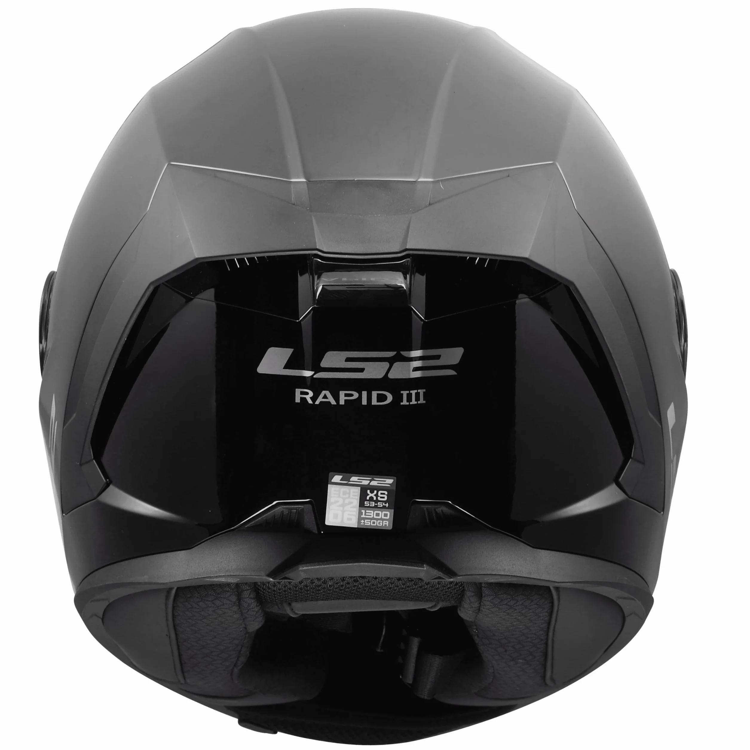 LS2, Casco Moto Integrale RAPID III SOLID Gloss Black, S