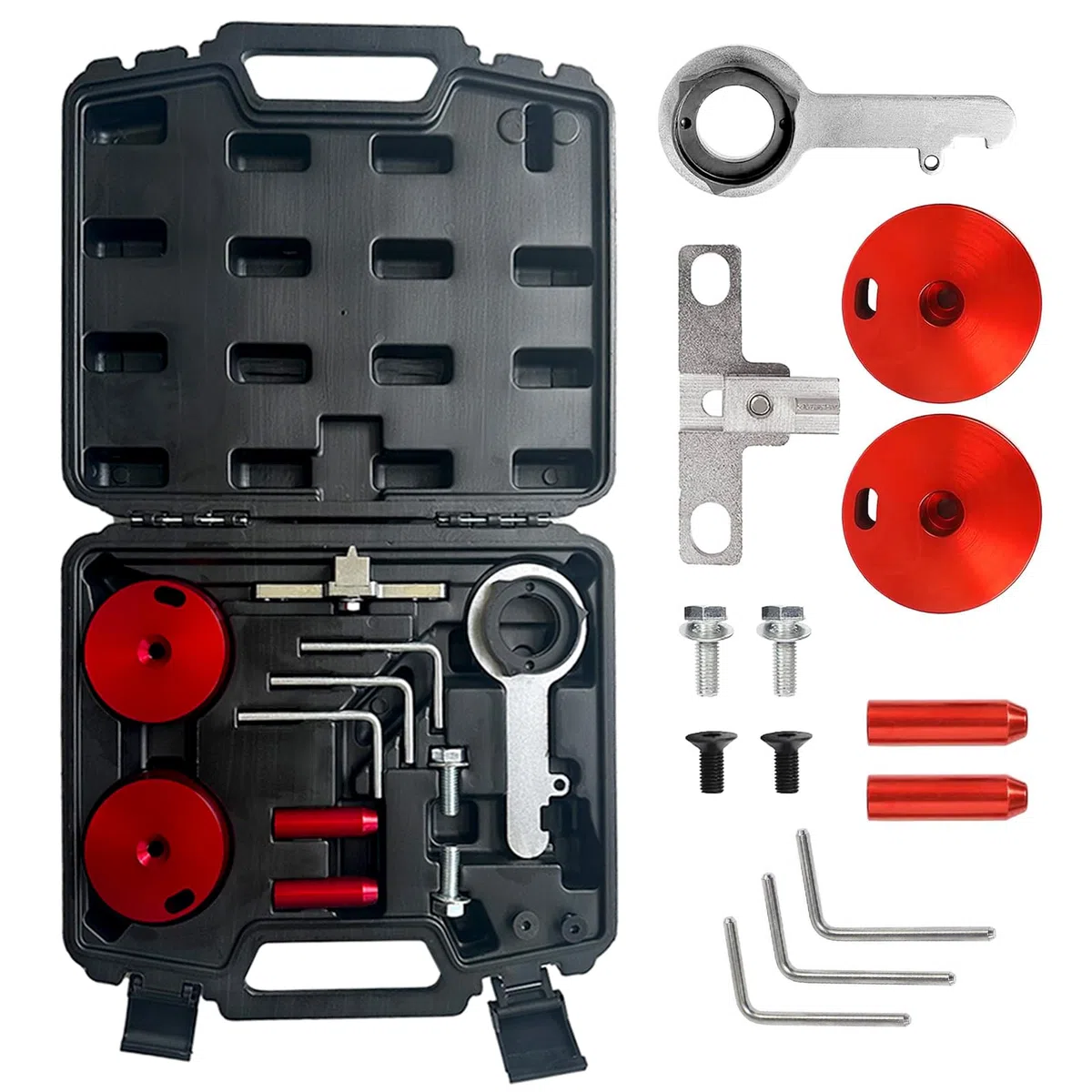 Motore Diesel Set Fasatura, Messa in Fase Motore compatibile con Ford 2.0 TDCi, Strumento di Fasatura del Motore Alberi a Camme compatibile con EcoBlue con Allineamento del Volano e Dell'albero Motore