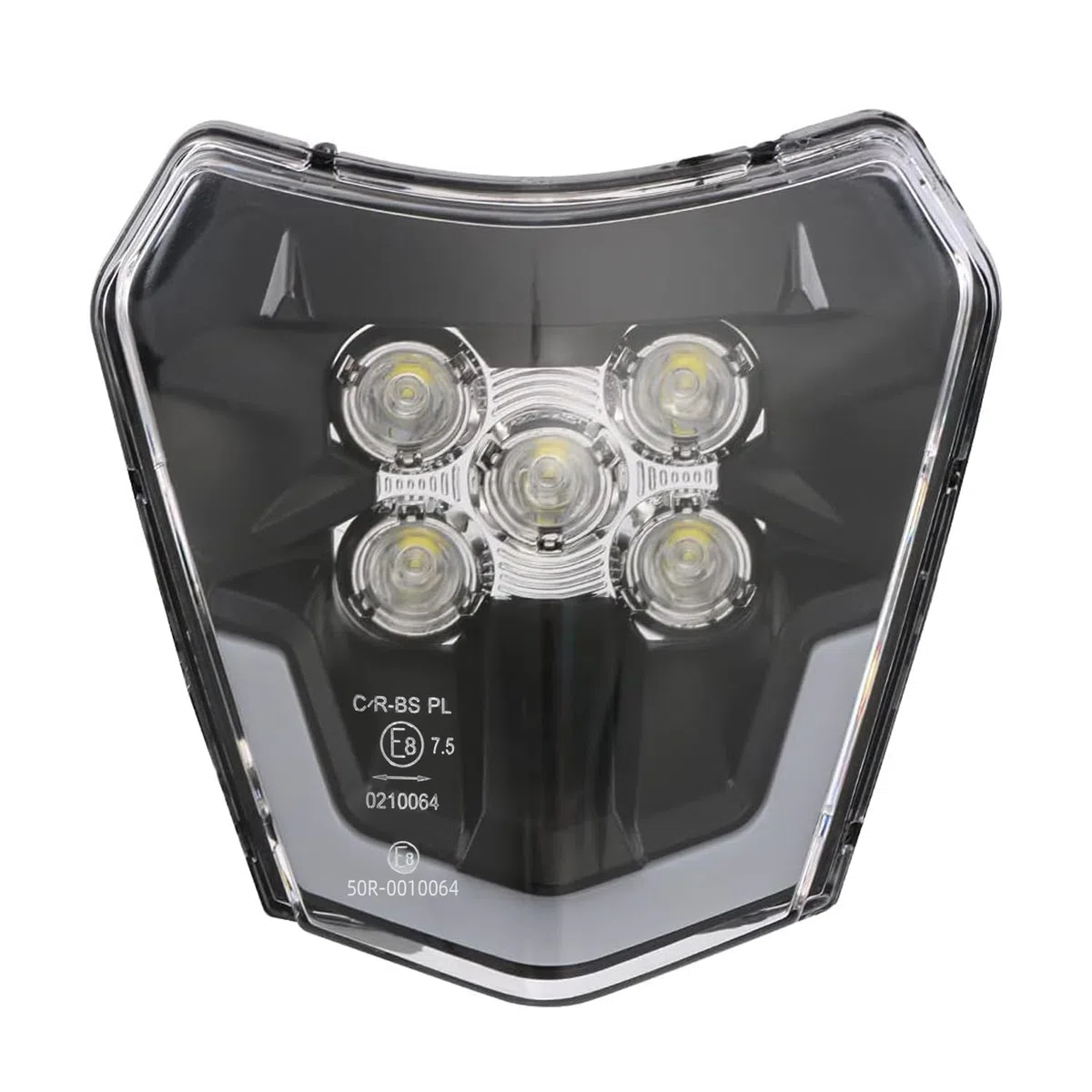 JFG RACING Faro Anteriore Moto,Faro LED Universale Moto per EXC250 SX250 SXF250 EXC450 SX350 SXF450 EXC525 640LC4 Dirt Bike Pit Bike Motocross Enduro Supermoto