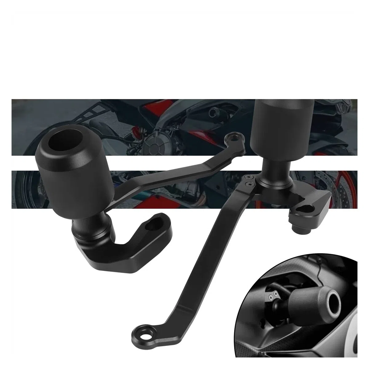 HMLTD Tamponi Paratelaio Moto per Aprili&a RS660 RS 660 2020 2021-2023 Accessori Moto Paratelaio Carenatura Protezione Anticaduta Protezione Antiurto