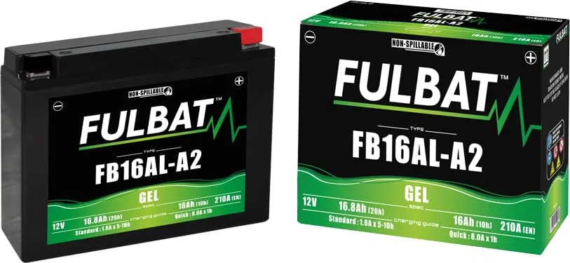 Fulbat - Batteria moto GEL FB16AL-A2 GEL /YB16AL-A2 FULBAT SLA Etanche 16,8AH 210 AMPS