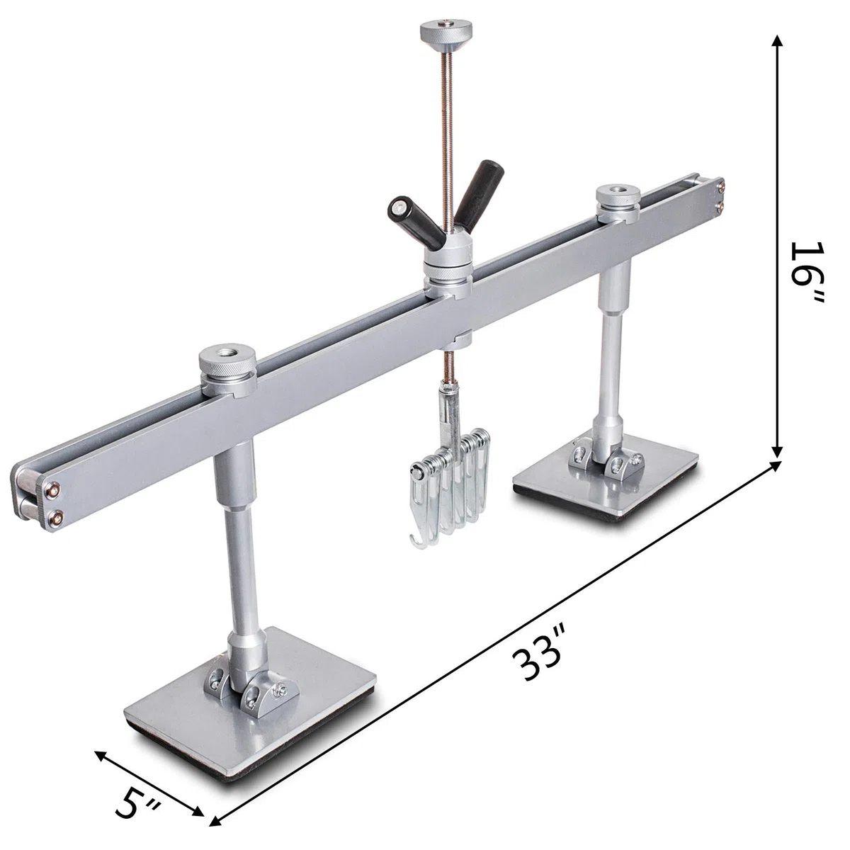 VEVOR Kit Estrattore Ammaccature per Auto 85CM Leva, 6 Gancio per Artigli, Accessori Kit per la Rimozione delle Ammaccature Senza Vernice, Kit per la Rimozione per la Riparazione della Carrozzeria