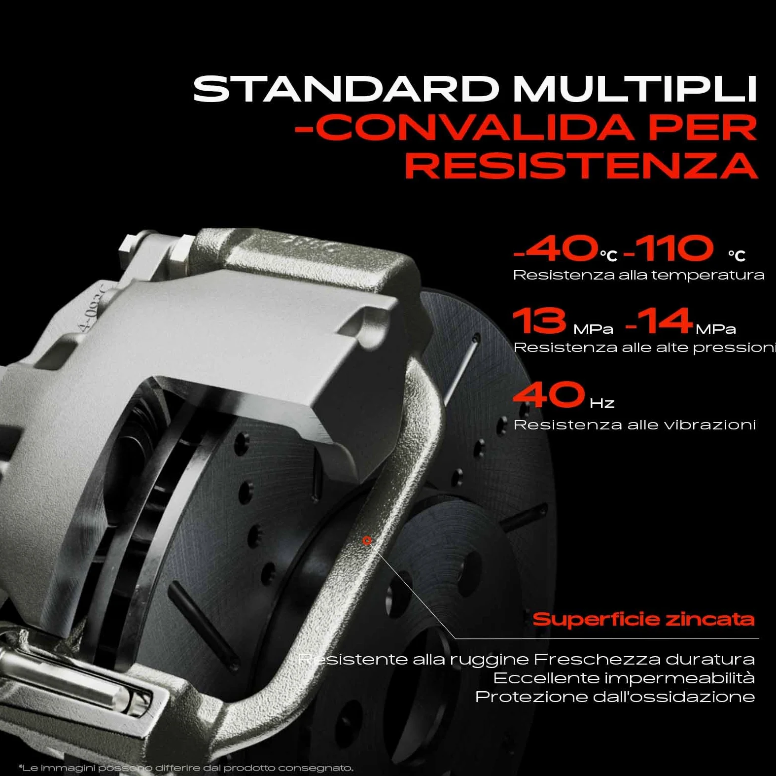 Frankberg Pinza freno Sistema frenante Staffa pinza freno Posteriore Destra allum.i.n.io Compatibile con Astra G T98 Meriva X03 Zafira A T98 Replace# 93170607