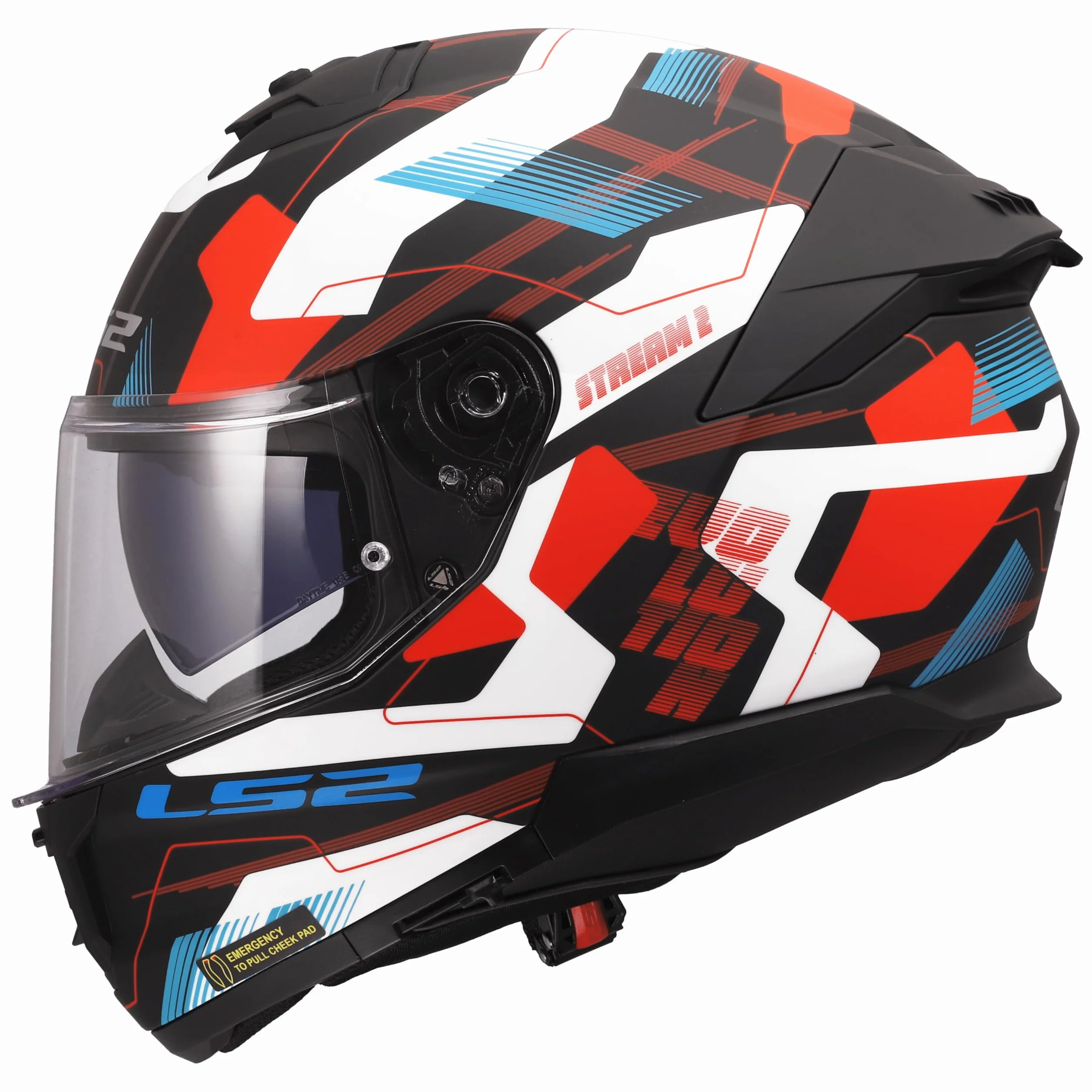 LS2, Casco Moto Integrale STREAM II MIKA White Blue Red, XL