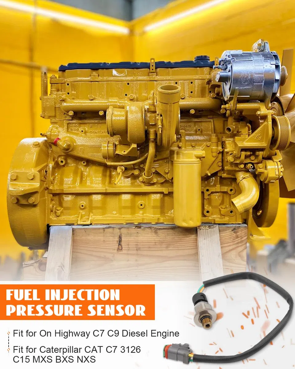 Sensore di pressione di iniezione del carburante 224-4536 adatto per motore diesel On Highway C7 C9, adatto per Caterpillar CAT C7 3126 C15 MXS BXS NXS, sostituisce 3PP6-1 194-6726