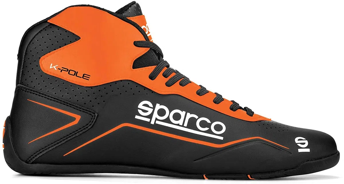 Sparco Unisex SparcoK-Pole Shoes Size 46 Black/Fluo Or