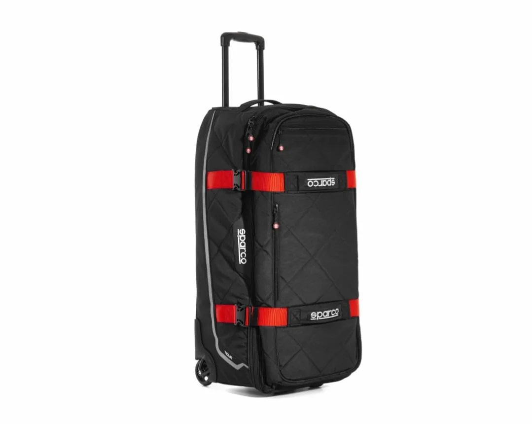 Sparco S016437NRRS Borsa Tour, Nero/Rossa