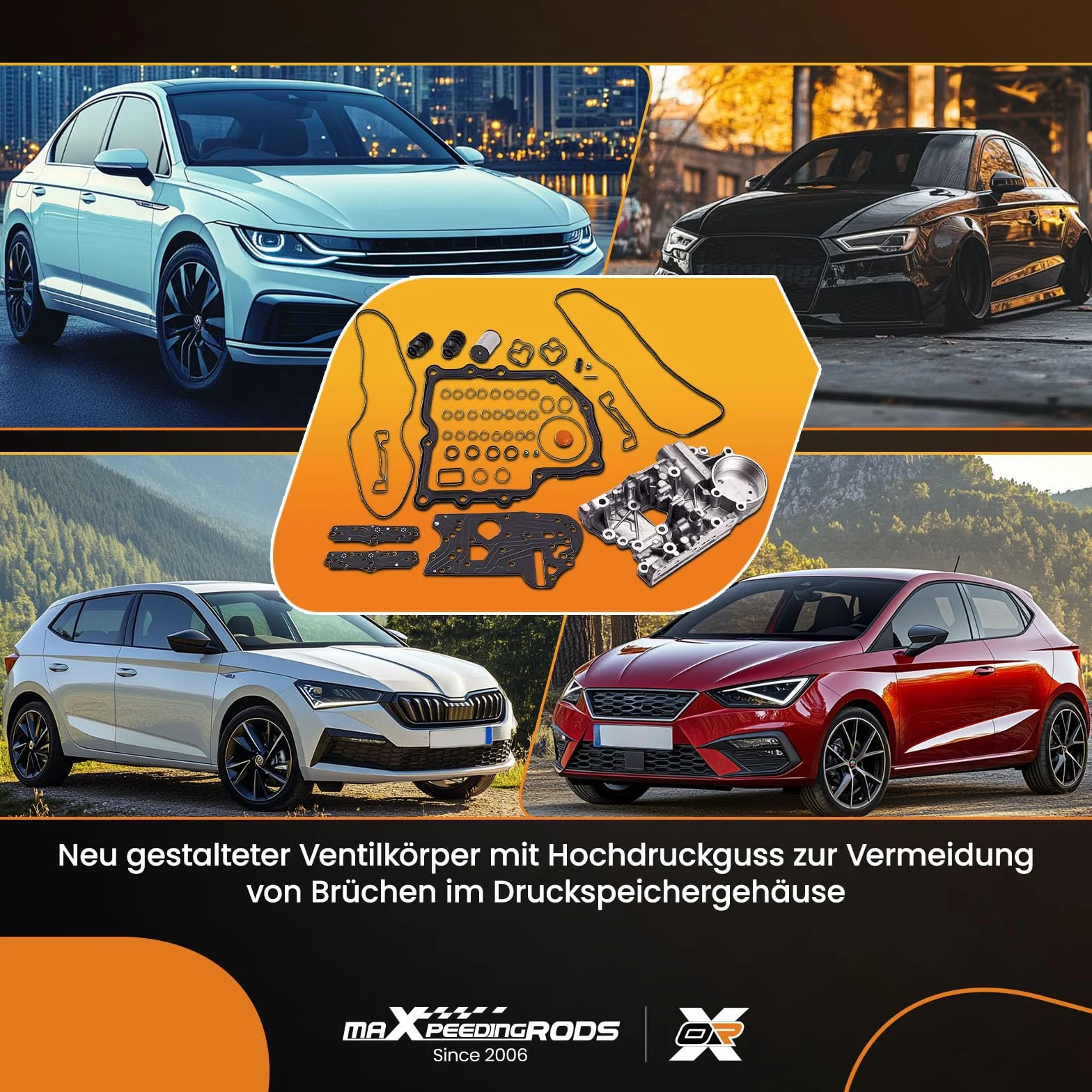 maXpeedingrods Kit Riparazione Corpo Valvola di Trasmissione per/per VW DQ200/0AM Mechatronics