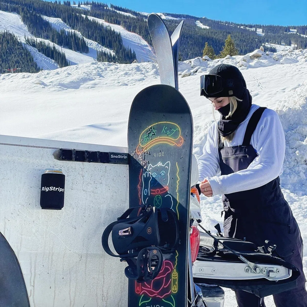 Supporto protettivo per veicoli da sci e snowboard (magnetico)