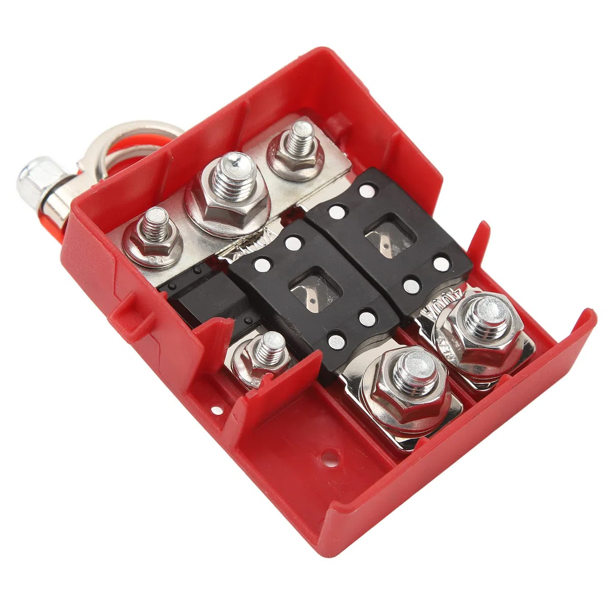Terminale Batteria Scatola Fusibili, Terminale Batteria Scatola Fusibili 32V 400A Protezione da Cortocircuito Connessione Rapida Sensibile per Roulotte