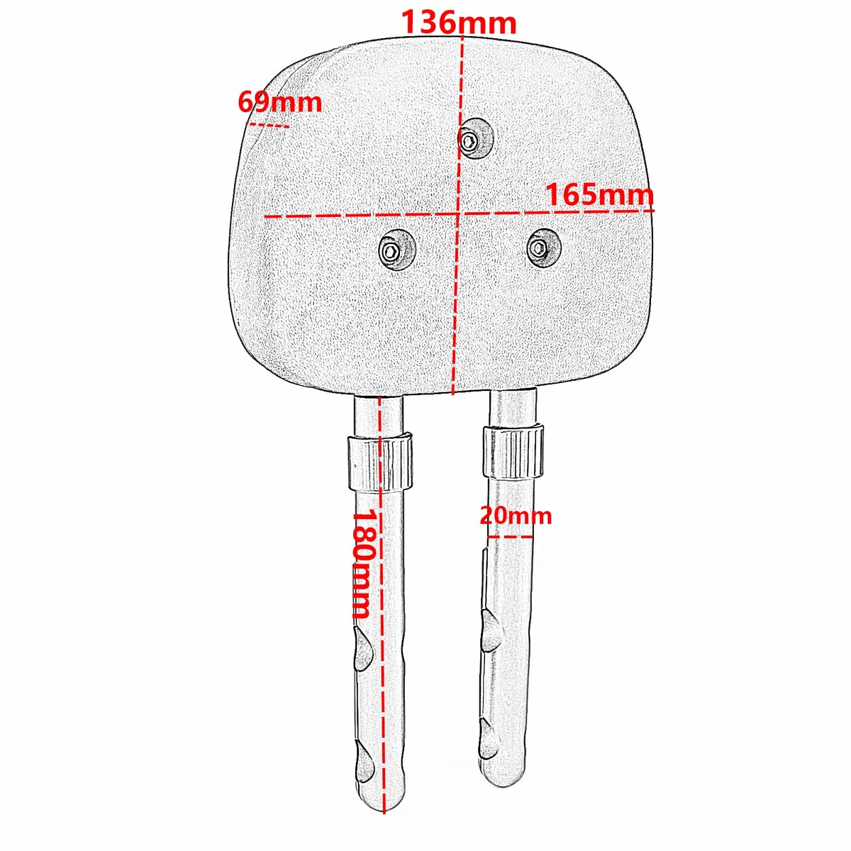 Portapacchi Posteriore Pieghevole Portabagagli Posteriore Portapacchi Passeggero Schienale Cuscino Pad Per GTS GTV 125 300