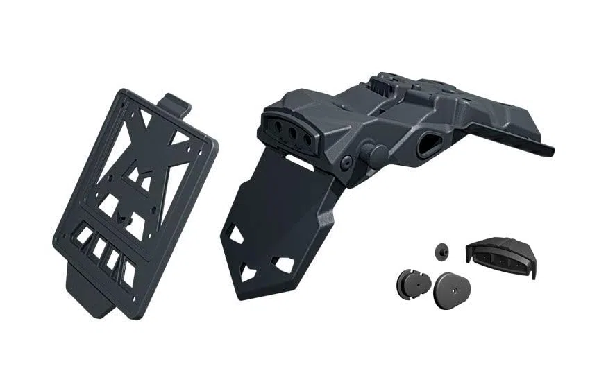 PORTATARGA A LED INTEGRA NERO PER YAMAHA T7