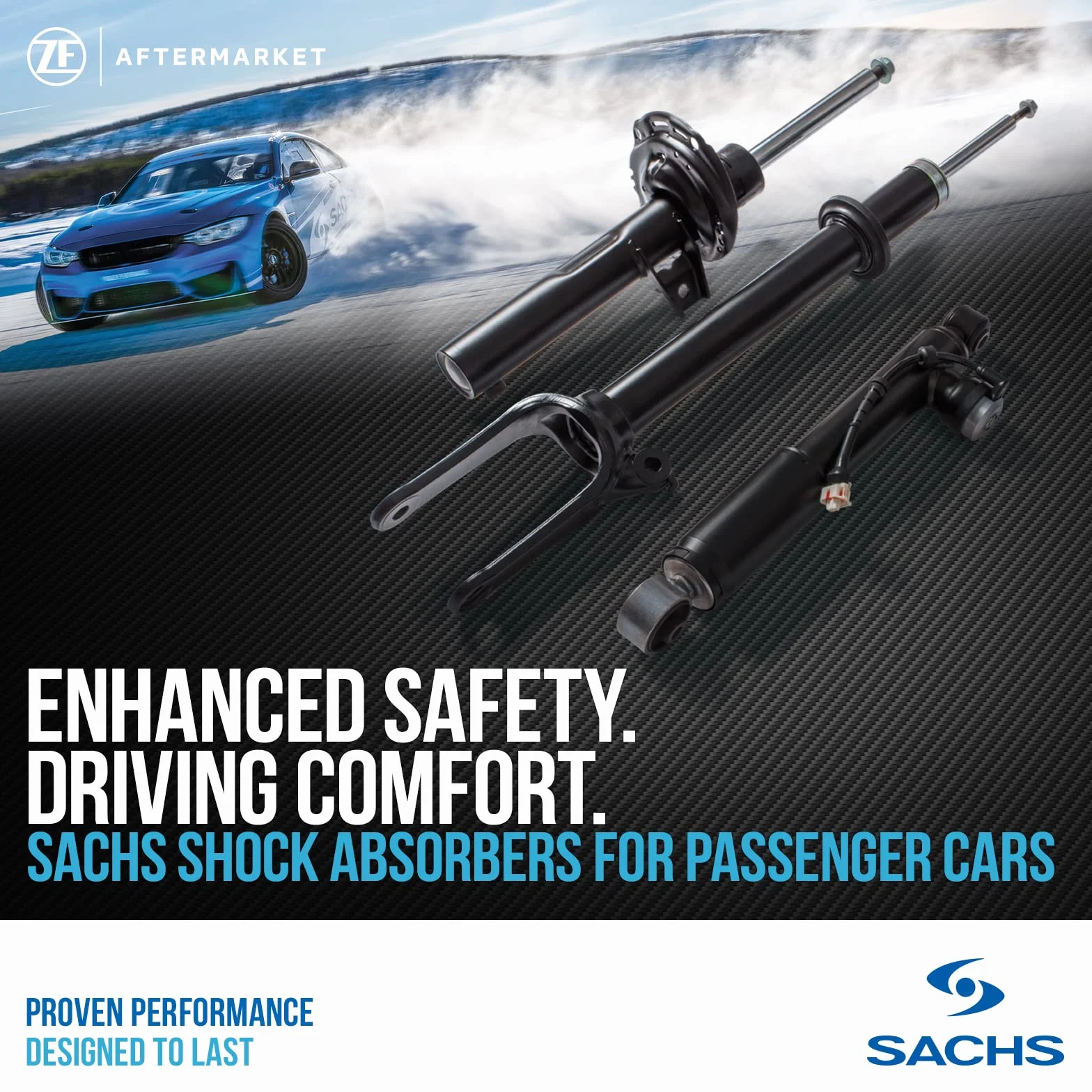 SACHS 315 470 Ammortizzatore per Ford C-Max II (DXA/CB7, DXA/CEU) 2010-2019 Dx, Assale anteriore e altri veicoli