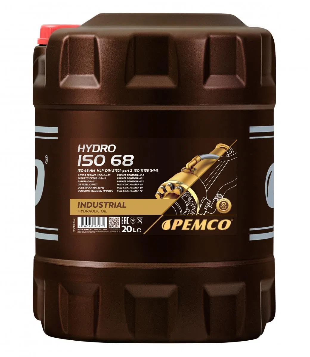 20 litri PEMCO Hydro ISO 68 olio idraulico HLP 68.