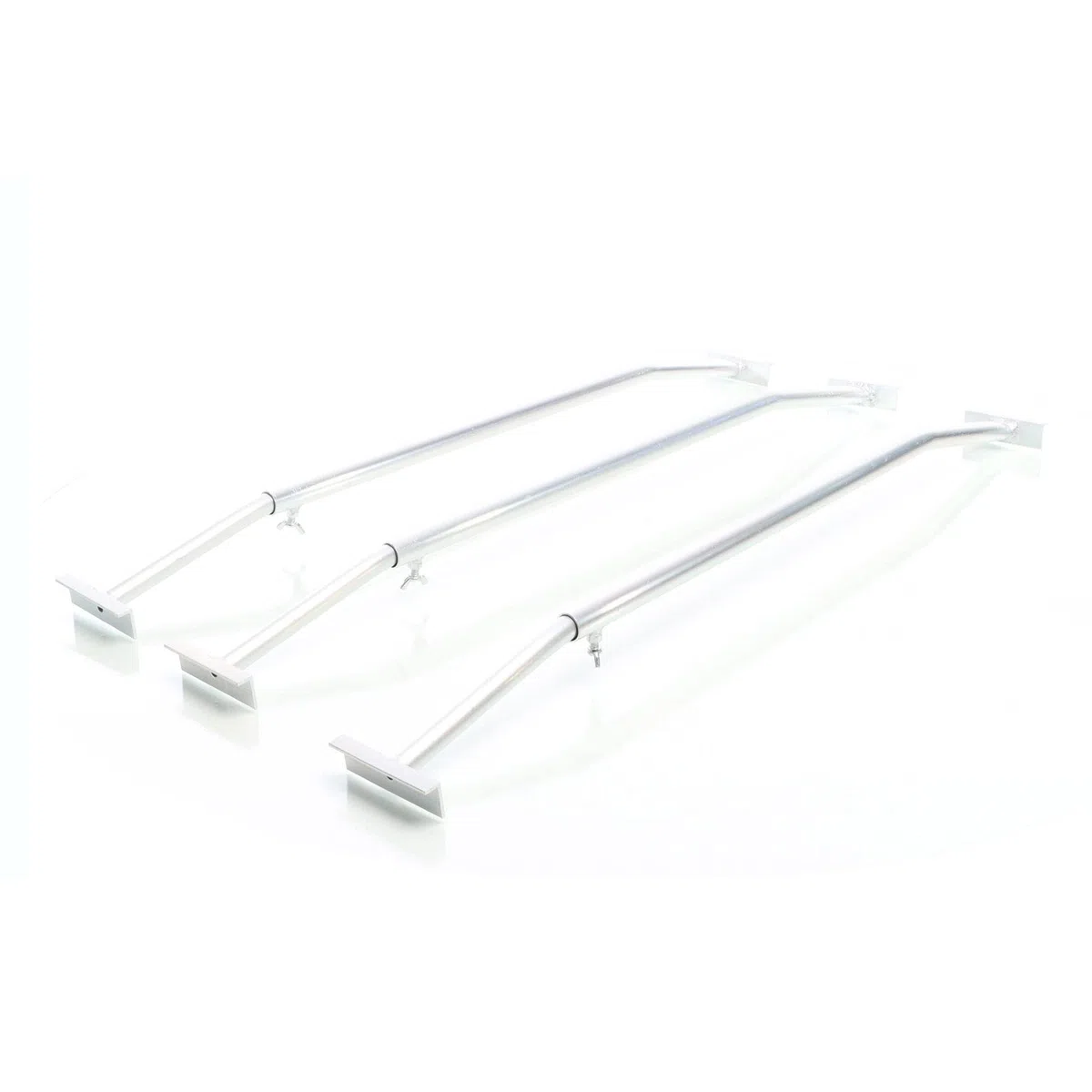 XPOtool Staffe telo per rimorchi leggeri e carrelli appendice, 3 barre allungabili 100-145cm, in alluminio