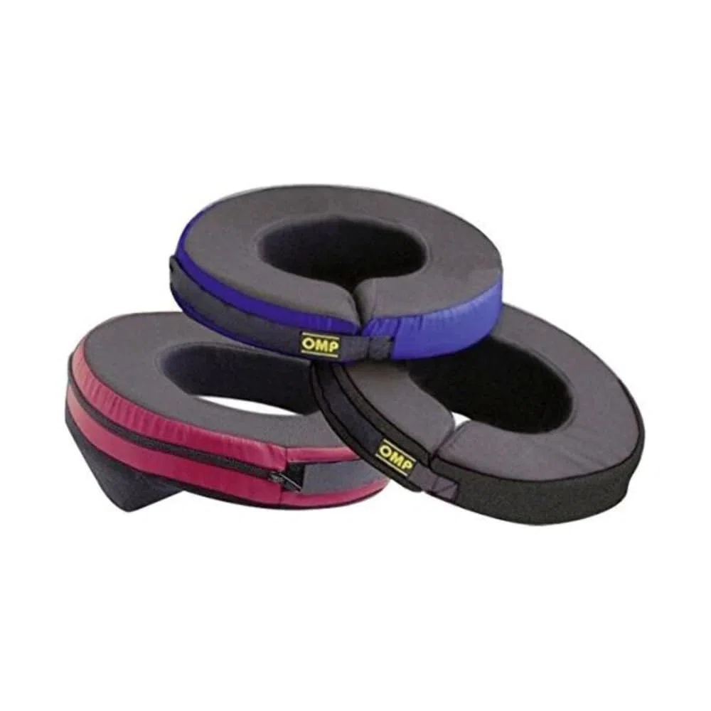 OMP KK04003000075 Collare da karting blu/nero