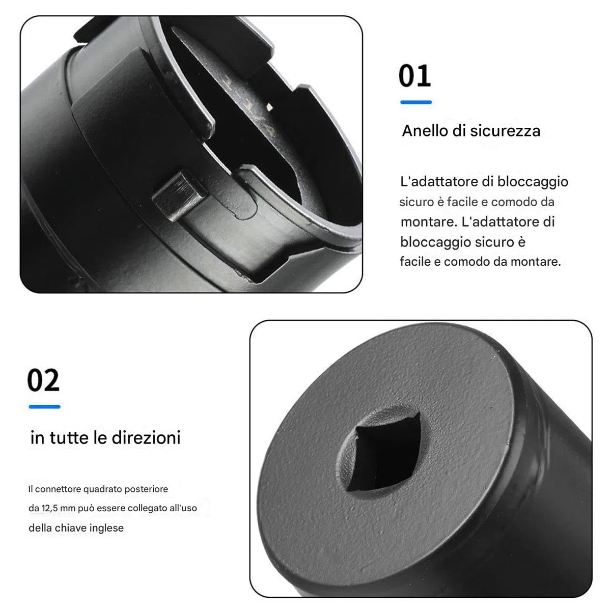 Set Smontaggio Testine Sterzo 13 Pezzi | Kit di Riparazione Tirante Interno in Acciaio | Chiave per Sterzo, Strumento per Rimuovere la Testina del Tirante per Auto, Camion e SUV | Custodia 55x16x7,2 c