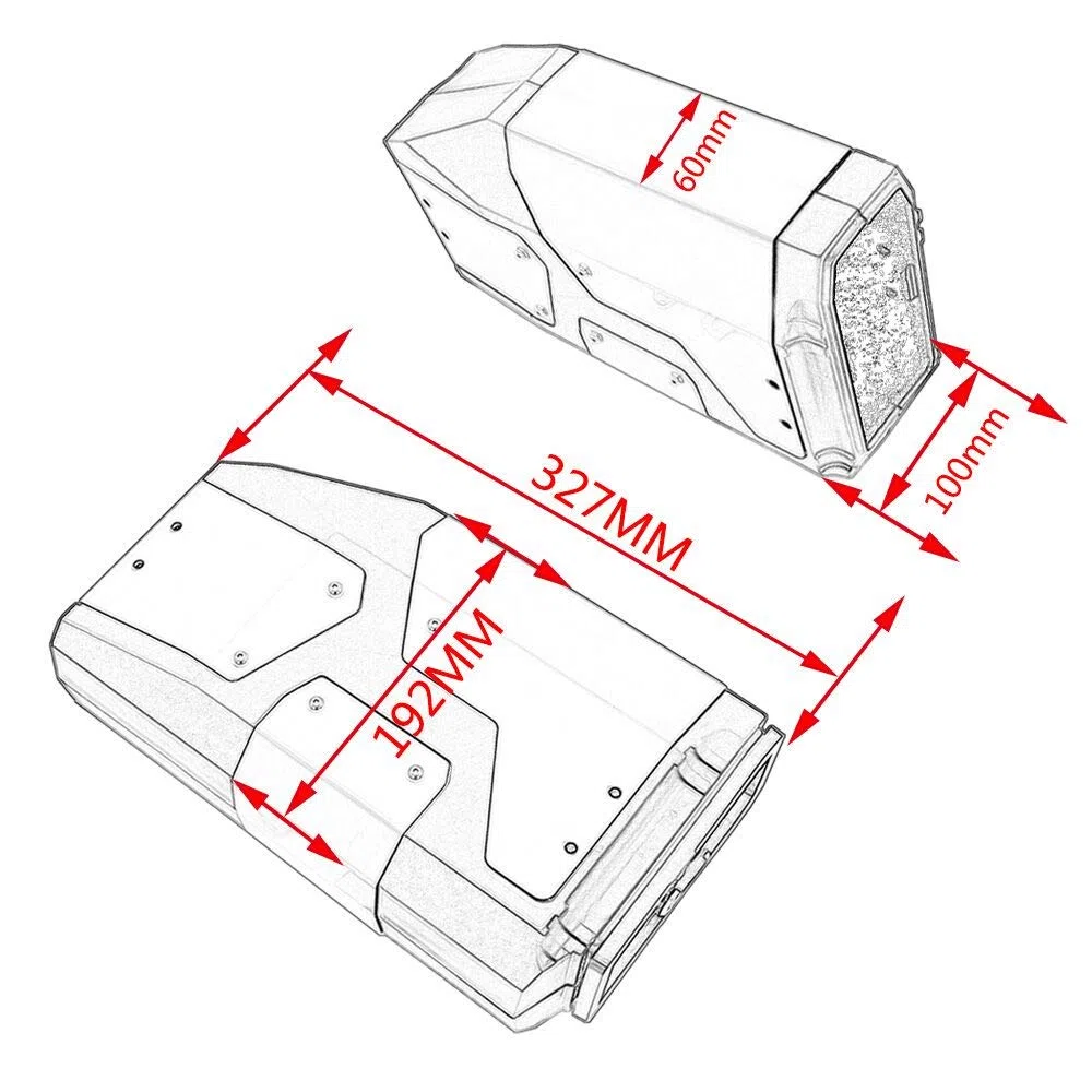 ACAGALA Box di Compatibile con BMW R1250GS R1200GS LC & Adventure 2002 2008 2018