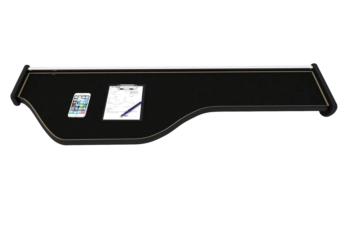 F-CORE Tavolini per cruscotto Camion Compatibile per DAF XF 106 01.14-09.21 Doppio Champagne
