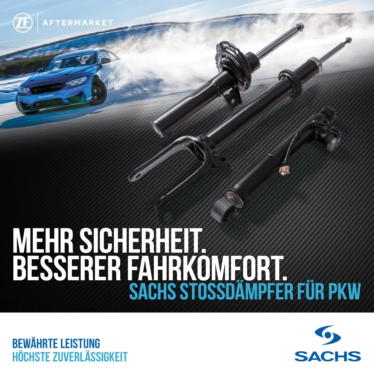 SACHS 315 470 Ammortizzatore per Ford C-Max II (DXA/CB7, DXA/CEU) 2010-2019 Dx, Assale anteriore e altri veicoli