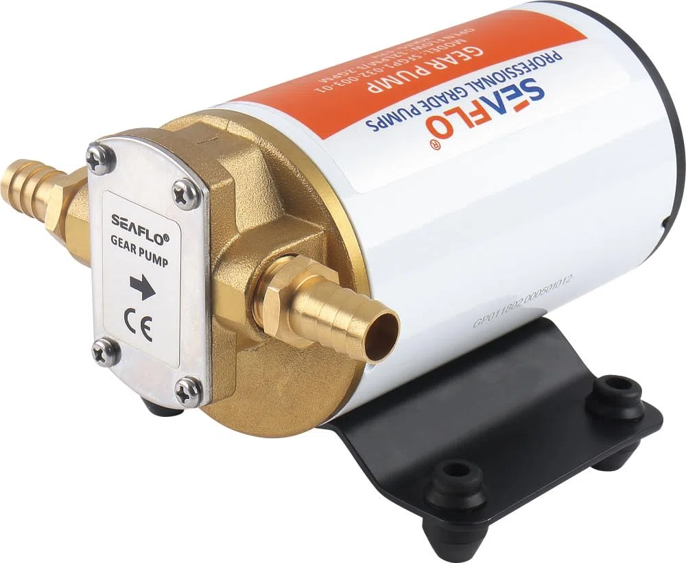 SEAFLO 12 V Self Priming Impeller Gear Pump 3.2 GPM/12.0 LPM per Diesel Lubricants Machinery Fuel Scavenge Oil Transfer