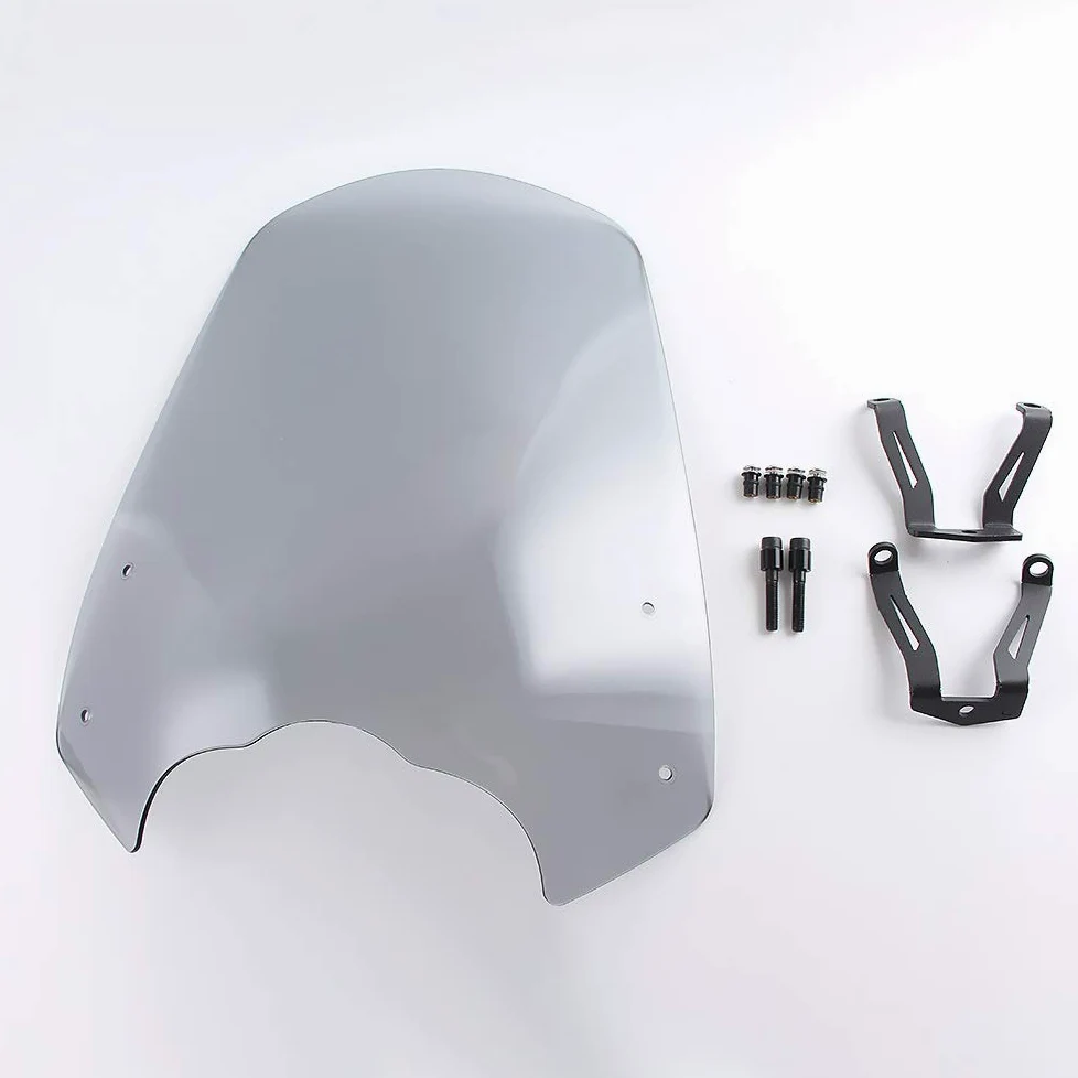 Parabrezza Cupolino per moto Vulcan S 650 2015-2024 2025 2026 Protezione dal vento Deflettore antivento (Grigio fumo)