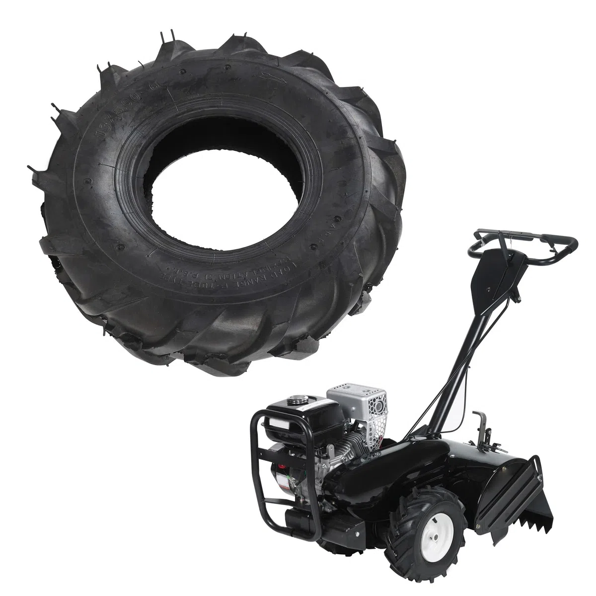 Akozon Pneumatico Tubeless 13x5.00-6, Antiscivolo, Esplosione Resistente, Copertone 6 Pollici per Soffiatore di Neve, Go Kart, Tiller, Tosaerba e Trattore Giardino