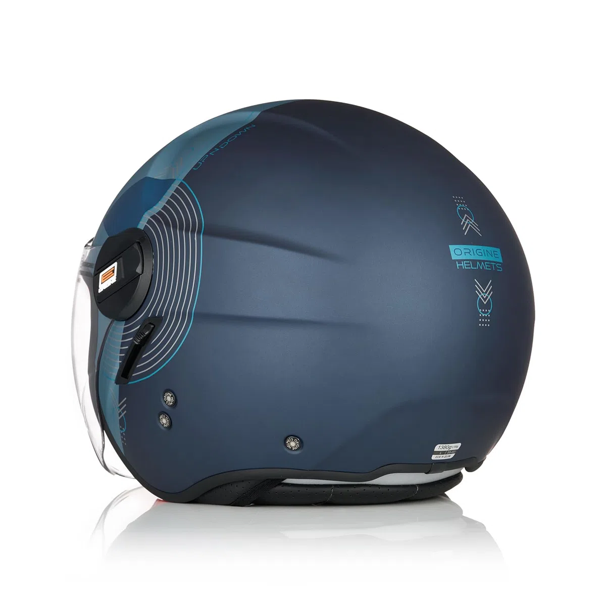 ORIGINE Casco Jet Moto Casco Aperto Scooter con Doppia Visiera Omologato ECE2206