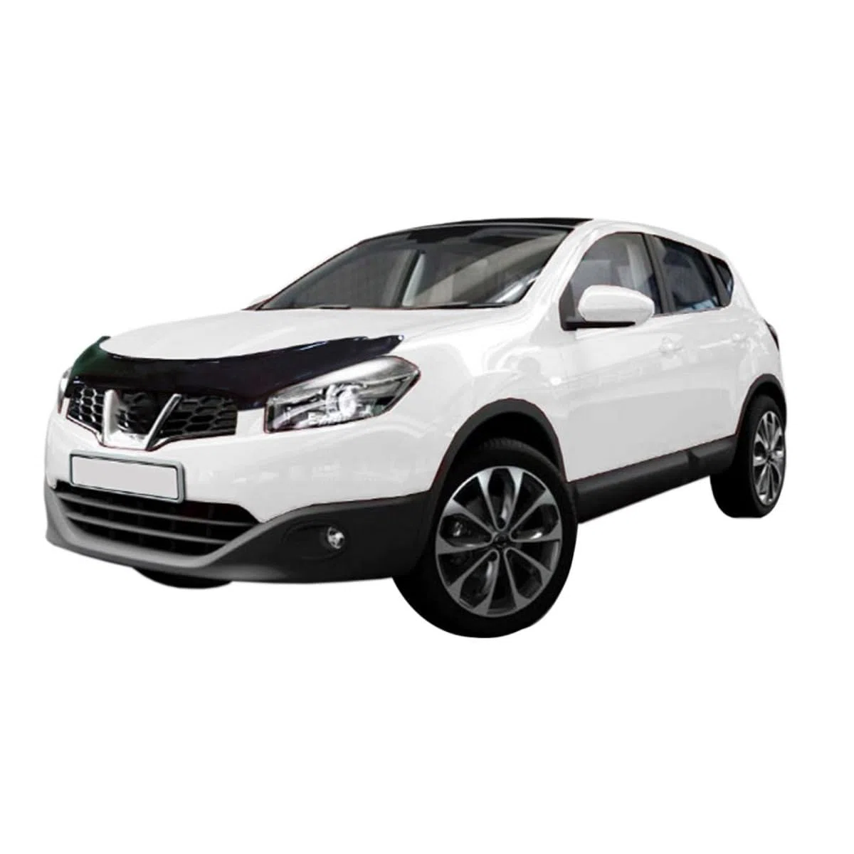 SCOUTT Deflettore Protezione Cofano per Nissan Qashqai J10 Facelift 2010-2013, Migliora l'Aerodinamica dell'Auto, e Spoiler, Nero