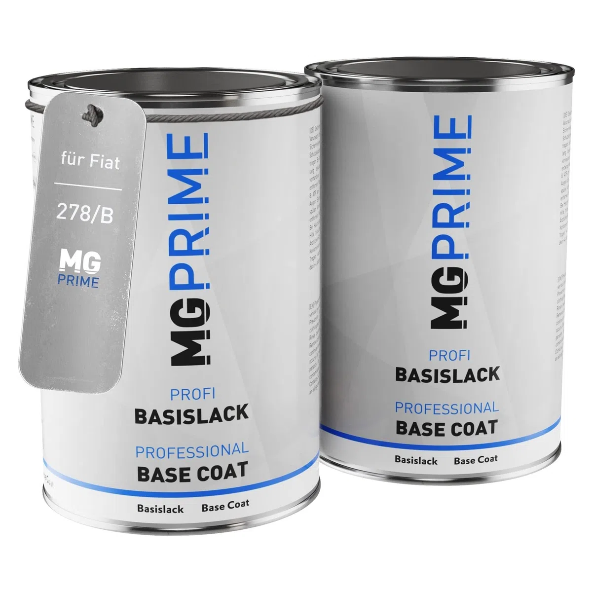 MG PRIME Vernice per auto Kit barattolo pronto all’uso per Fiat 278/B / 278 Sunrise Pearl/Celestian Blue Pearl Vernice di fondo + vernice di base 2,0 litri 2000ml