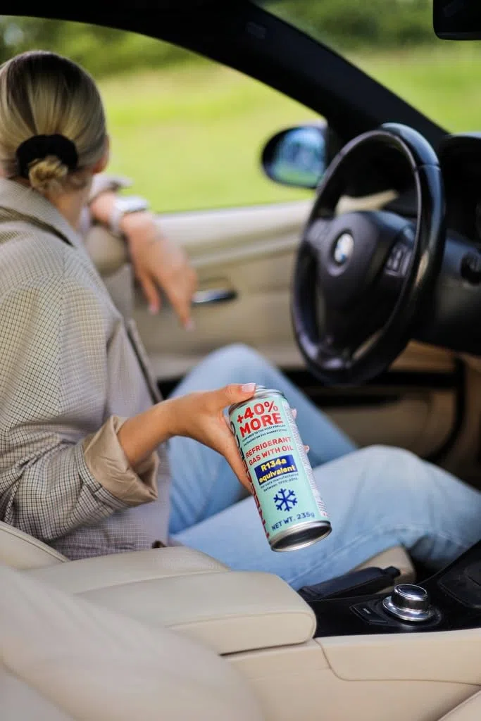 FREEZECO 2 in 1-3 lattine R134a, refrigerante di ricambio per il riempimento di condizionatori d'aria per auto 1995-2016, 235 g