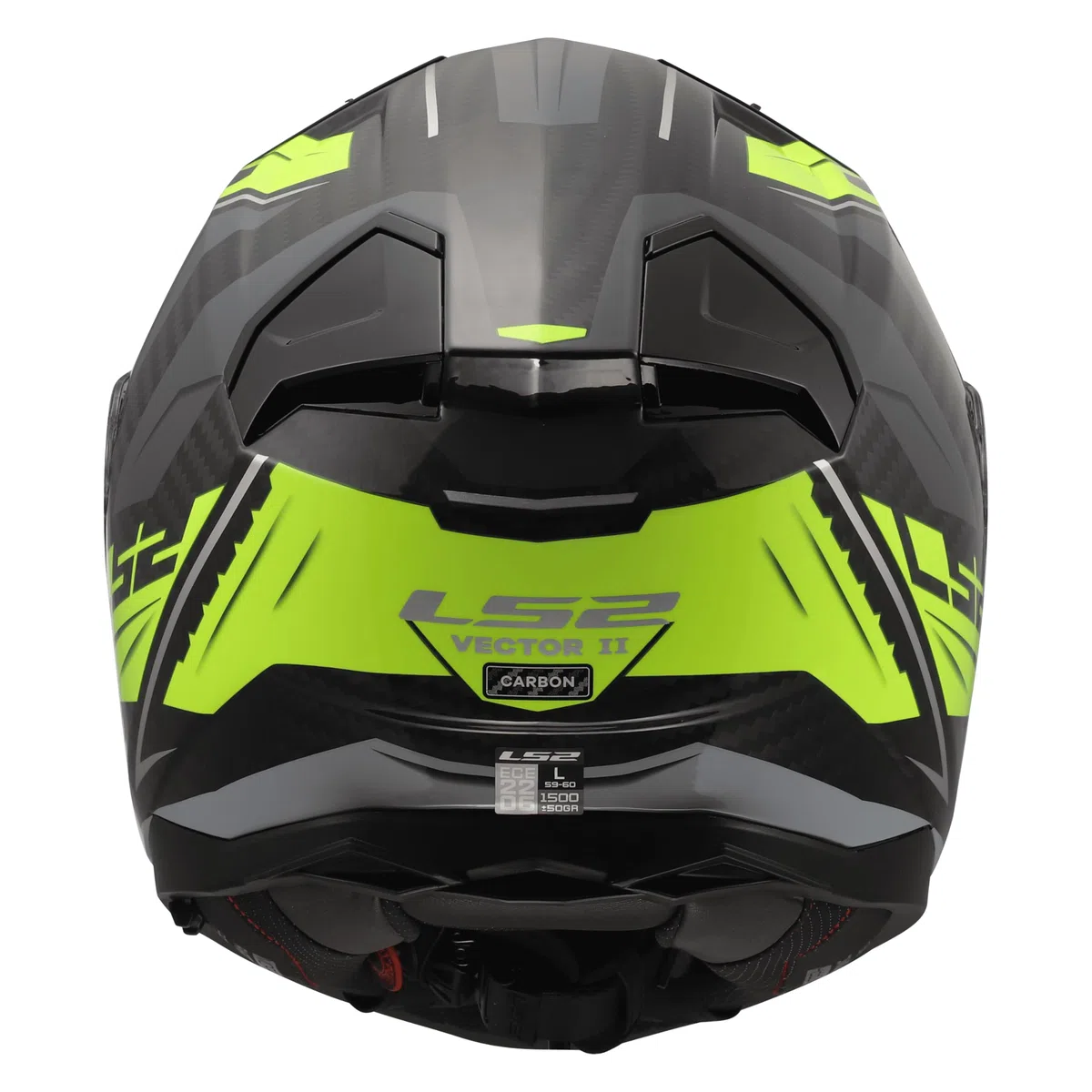 LS2, Casco Moto Integrale VECTOR II CARBON SAVAGE H-V Yellow, 4XL