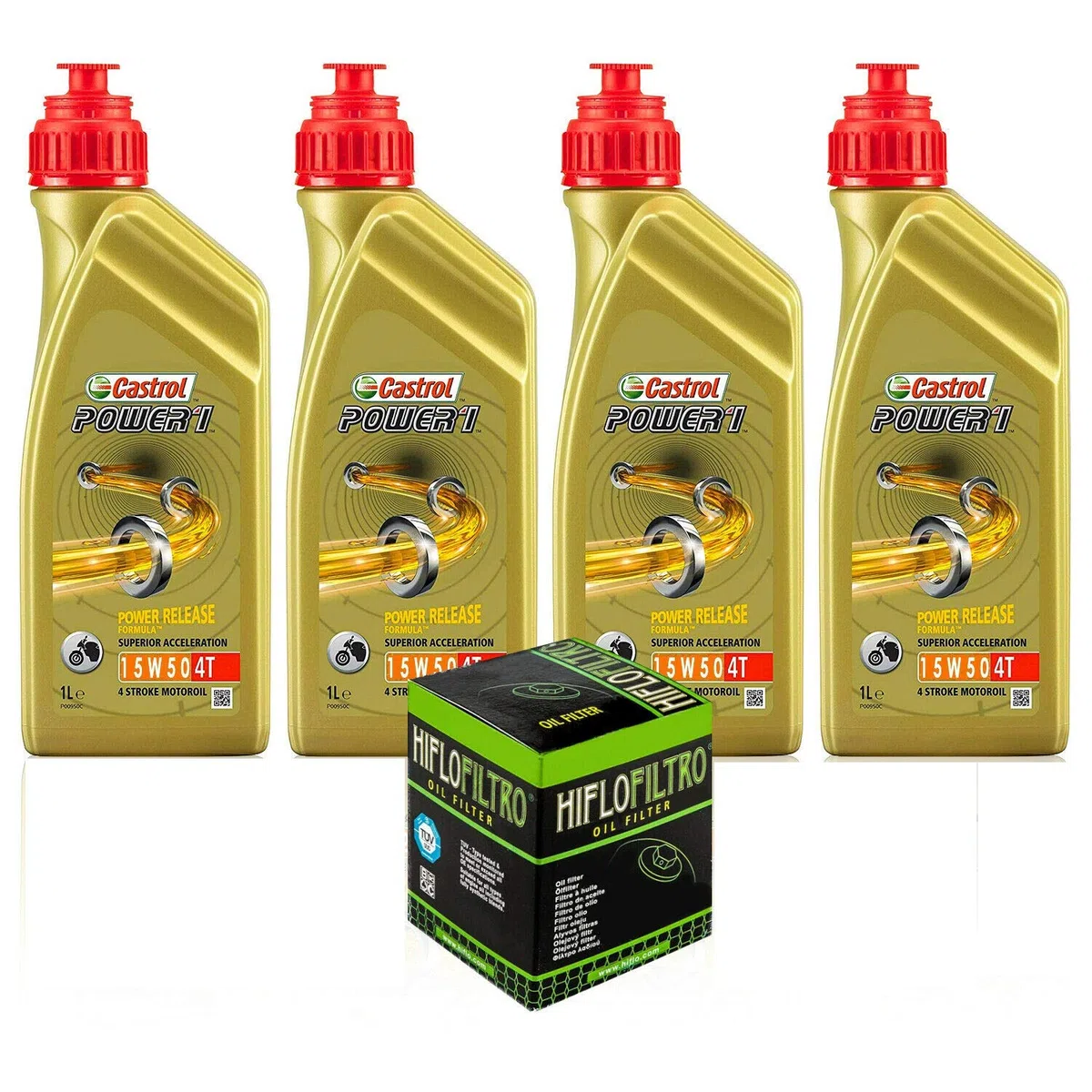 Power 15w50 Oil Coupon Kit + FILTER COMPATIBLE with Bmw R 1200 GS /ADVENTURE /LC R 1200 RT