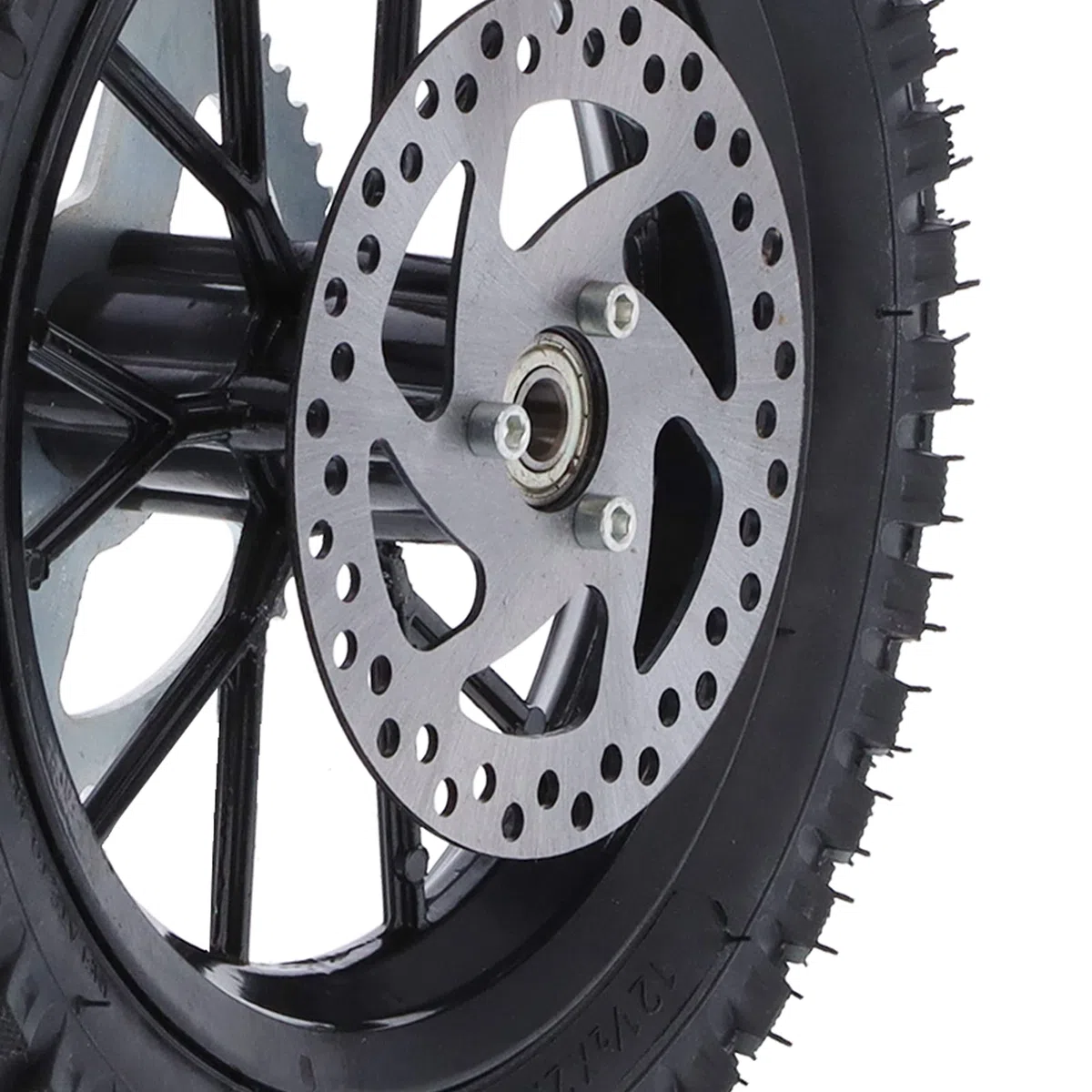 Ruota Posteriore Aramox, 12,5 X 2,75 Pollici di Gomma Anti-scivolo in Metallo per Ruota Posteriore di Ricambio per Coolster 2 Tempi Mini Dirt Bike QG-50
