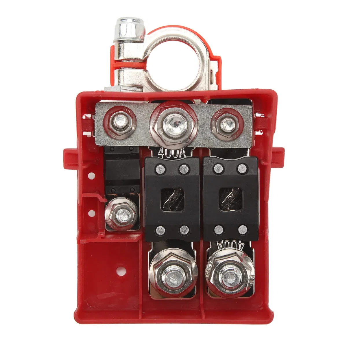 Terminale Batteria Scatola Fusibili, Terminale Batteria Scatola Fusibili 32V 400A Protezione da Cortocircuito Connessione Rapida Sensibile per Roulotte