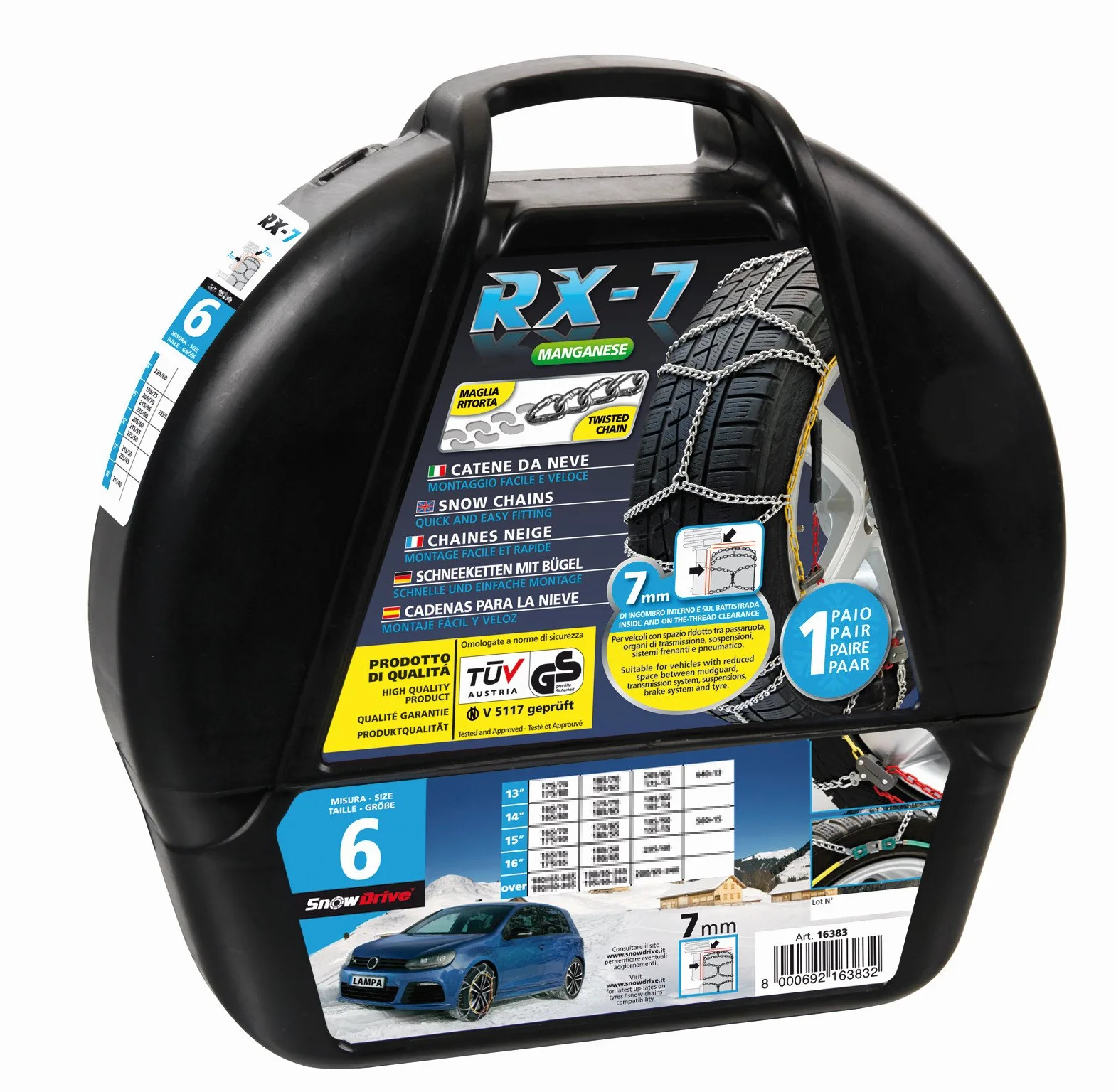 SNOWDRIVE Lampa 16393 Catene da Neve, Other, 12