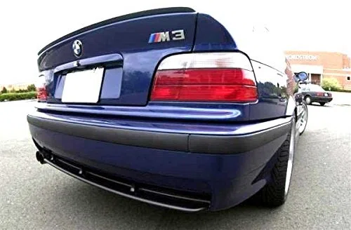 Spoiler Diffusore Paraurti Posteriore Nero Opaco Per BMW Serie 3 E36 1990-2000