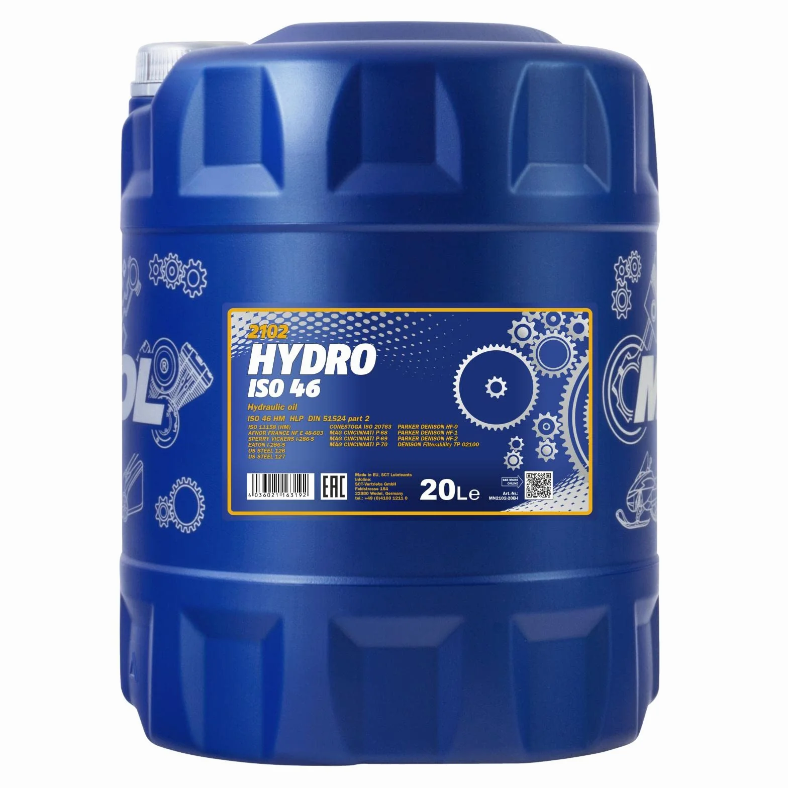 MANNOL MN2102-20 Olio sistema idraulico sentrale 20L