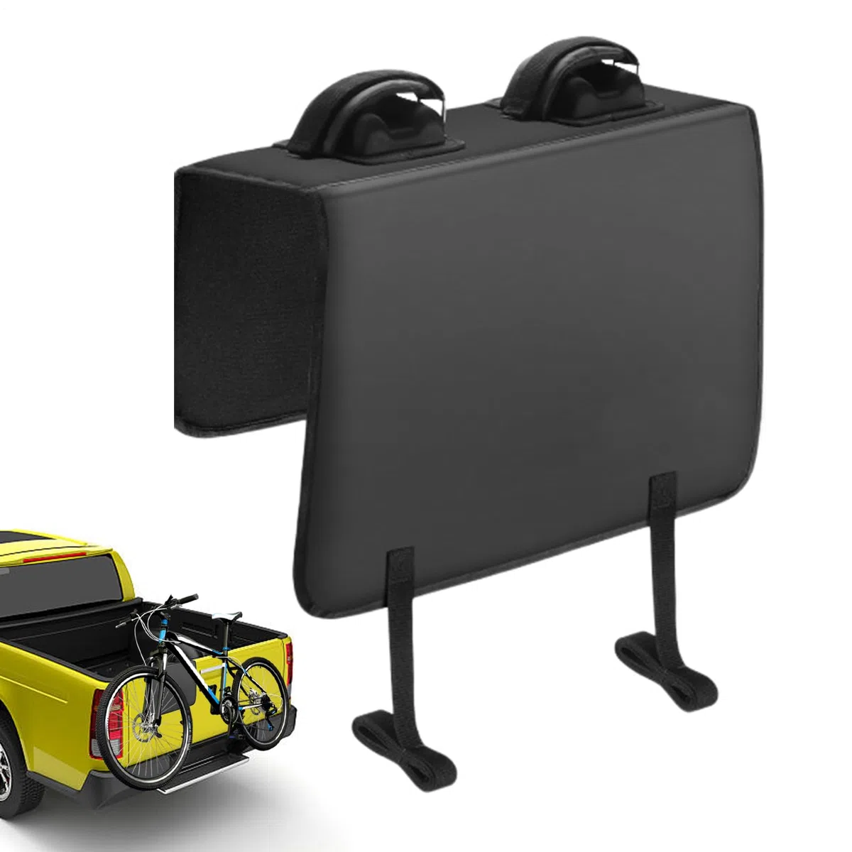 Tappetino per bicicletta per portellone da pick-up, copertura e resistente agli, ampia fodera di protezione con di chiusura a, supporto imbottito per il trasporto